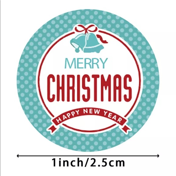 500 PCs/Roll Christmas Thank you sticker label - Picture 2 of 4